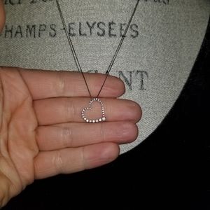 Heart diamond necklace